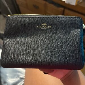 Black coach wristlet